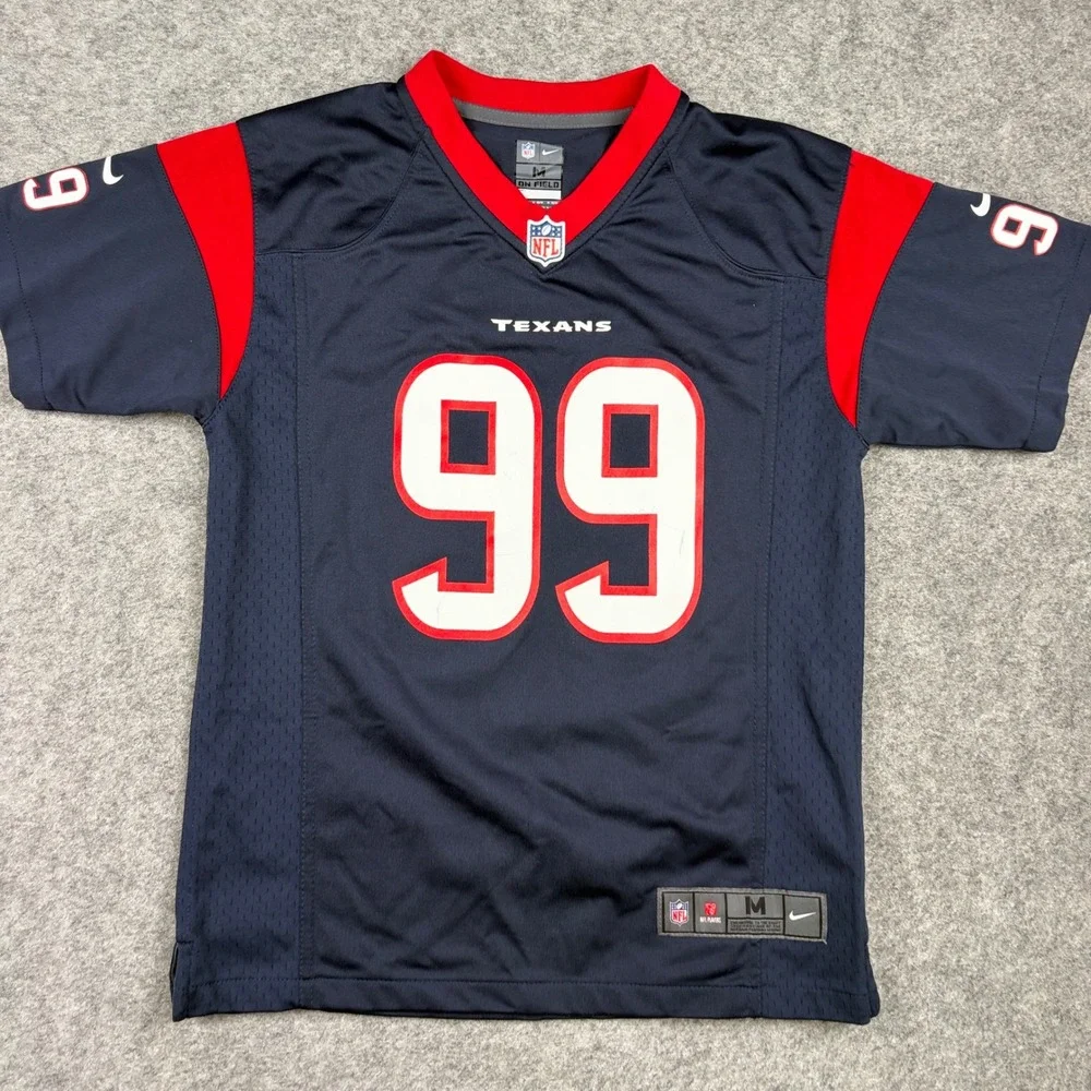 Nike NFL Jersey Youth Medium Blue Houston Texans JJ Watt 99 On Field Football